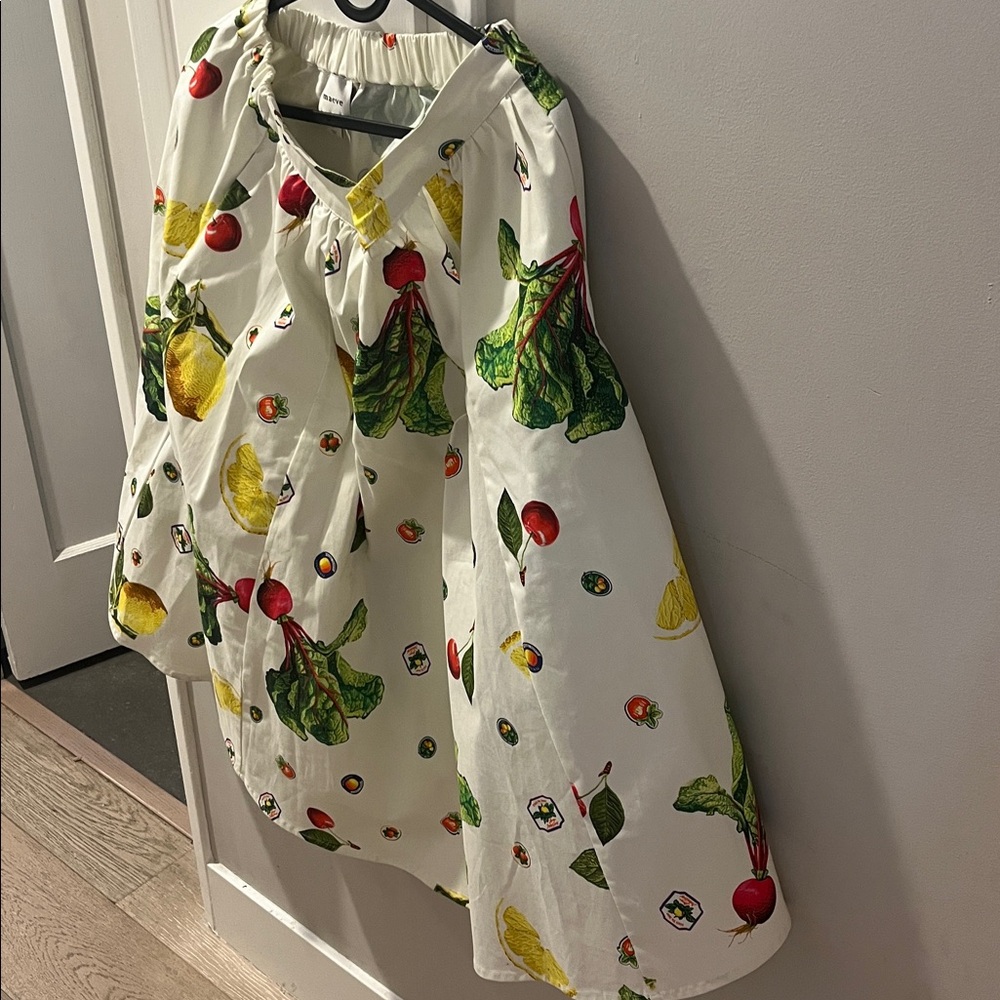 The Jacie Poplin Printed Midi Skirt by Maeve only wore once - Picture 6 of 8